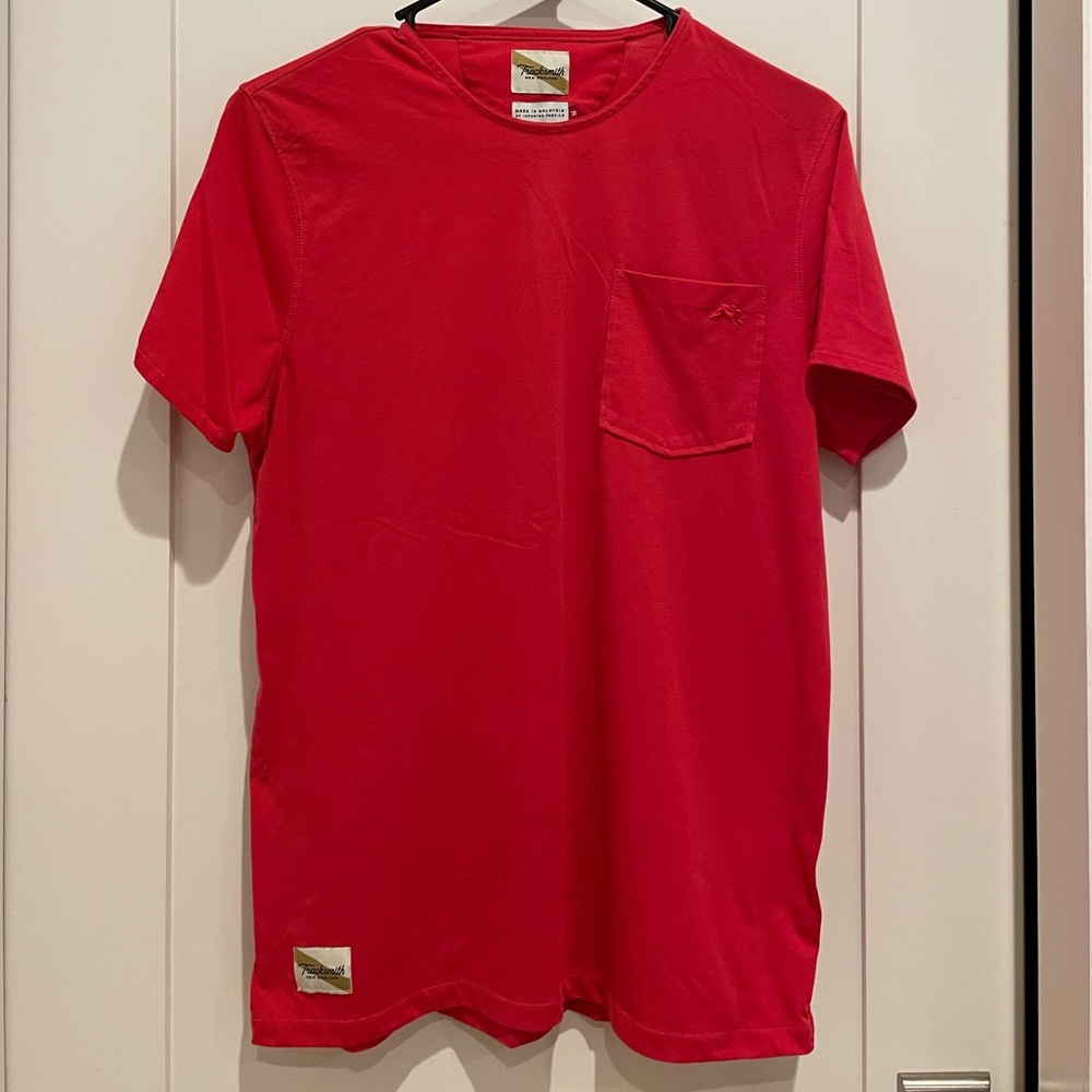 Men's Tracksmith Run Cannonball Run Tee Red T-Shirt